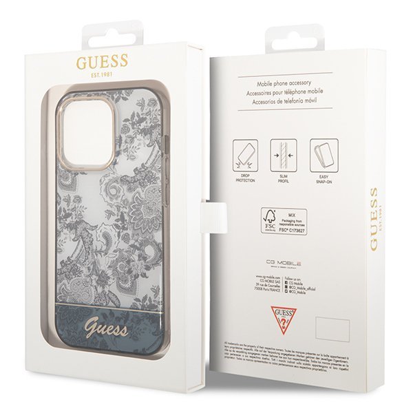 Guess GUHCP14XHGPLHG iPhone 14 Pro Max6,7&quot; szary/grey hardcase Porcelain Collection