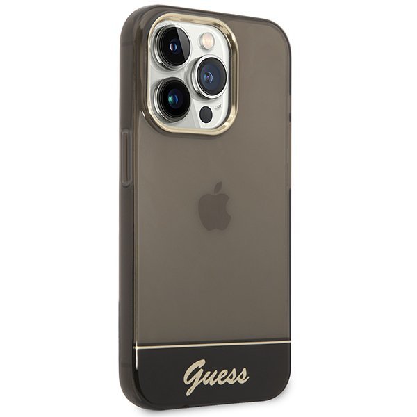 Guess GUHCP14XHGCOK iPhone 14 Pro Max 6,7&quot; czarny/black hardcase Translucent