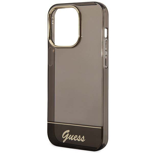 Guess GUHCP14XHGCOK iPhone 14 Pro Max 6,7&quot; czarny/black hardcase Translucent