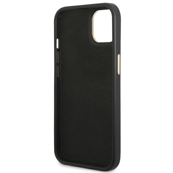 Guess GUHCP14MHG4SHK iPhone 14 Plus / 15 Plus 6.7&quot; czarny/black hard case 4G Vintage Gold Logo