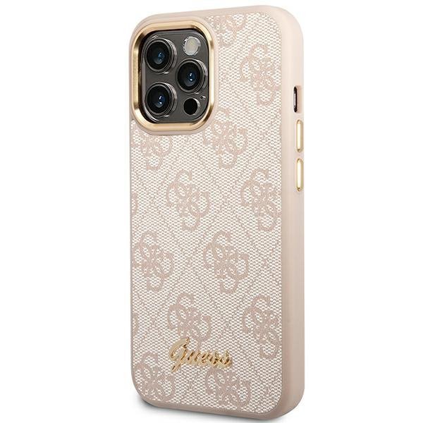 Guess GUHCP14XHG4SHP iPhone 14 Pro Max6,7&quot; różowy/pink hard case 4G Vintage Gold Logo