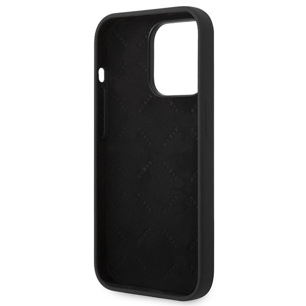 Guess GUHCP14LSLTGK iPhone 14 Pro6,1&quot; czarny/black hardcase Silicone Triangle