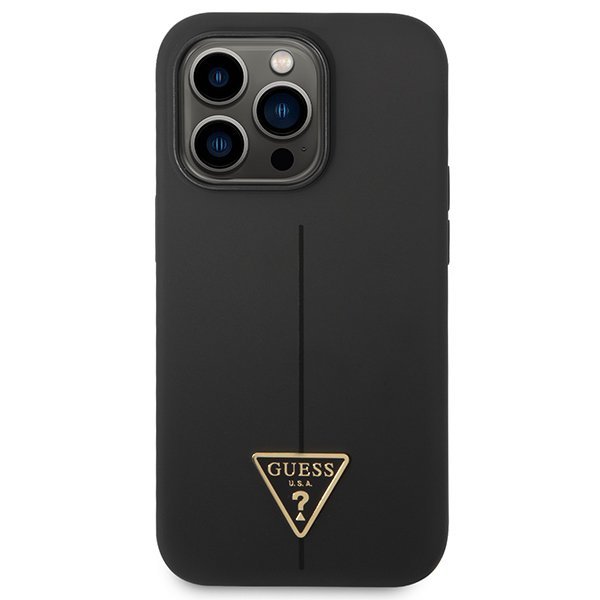 Guess GUHCP14XSLTGK iPhone 14 Pro Max6,7&quot; czarny/black hardcase Silicone Triangle