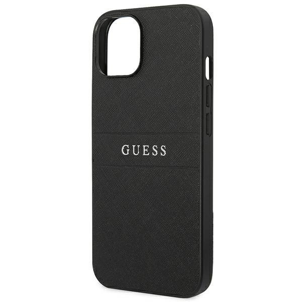 Guess GUHCP14MPSASBBK iPhone 14 Plus / 15 Plus 6.7&quot; czarny/black Saffiano Strap
