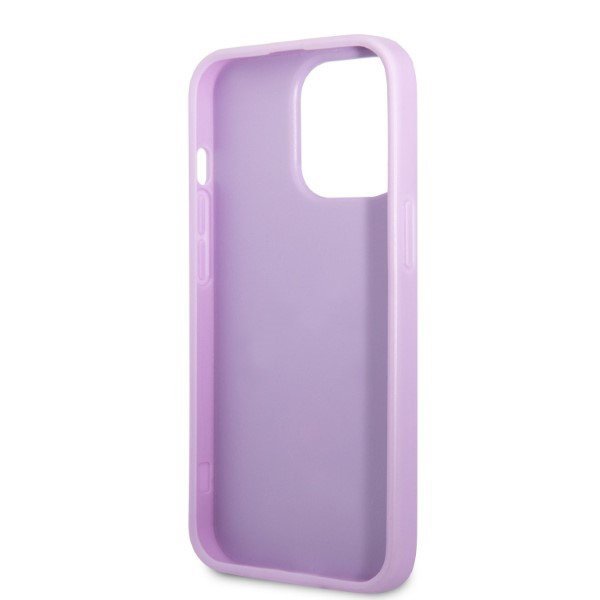 Guess GUHCP13LPS4MU iPhone 13 Pro / 13 6,1&quot; purpurowy/purple hardcase Saffiano 4G Small Metal Logo