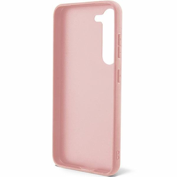 Guess GUHCS23MHGGSHP S23+ S916 różowy/pink hard case Glitter Script