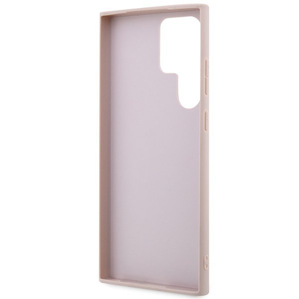 Guess GUHCS23L4GMGPI S23 Ultra S918różowy/pink hardcase 4G Big Metal Logo