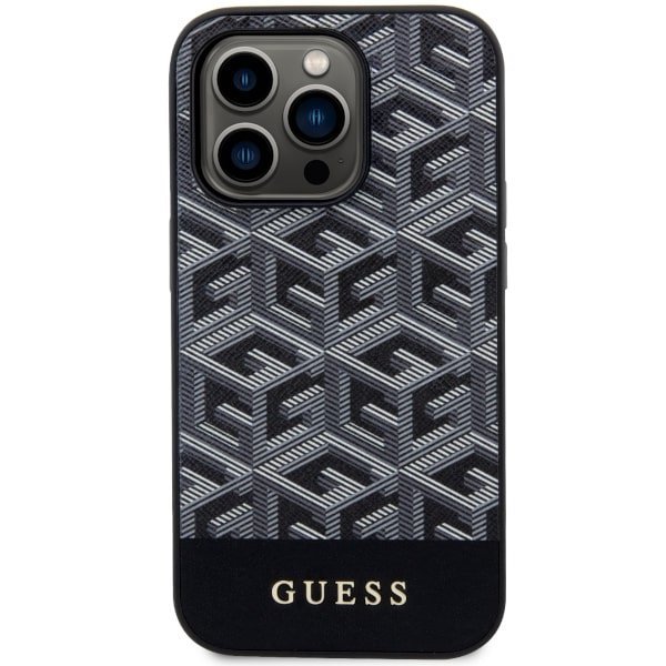 Guess GUHMP14XHGCFSEK iPhone 14 Pro Max 6.7&quot; czarny/black hardcase GCube Stripes MagSafe