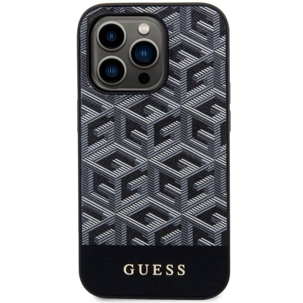 Guess GUHMP14XHGCFSEK iPhone 14 Pro Max6.7&quot; czarny/black hardcase GCube Stripes MagSafe