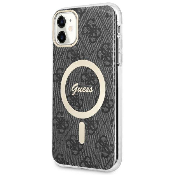 Guess GUHMN61H4STK iPhone 11 6.1&quot;czarny/black hardcase 4G MagSafe