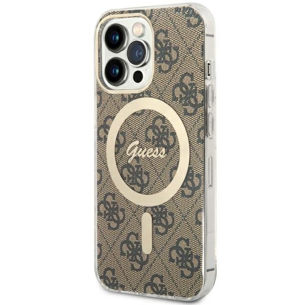 Guess GUHMP13LH4STW iPhone 13 Pro / 136.1&quot; brązowy/brown hardcase 4G MagSafe