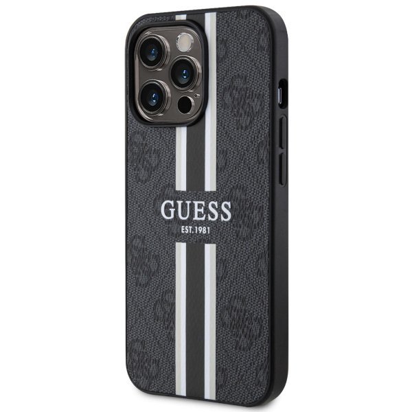 Guess GUHMP13XP4RPSK iPhone 13 Pro Max 6,7&quot; czarny/black hardcase 4G Printed Stripes MagSafe
