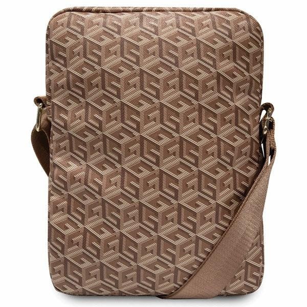 Guess Torba GUTB10HGCFSEW 10" brązowy/brown GCube Stripe Tablet Bag