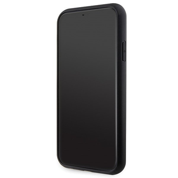 Guess GUHCN61P4TDSCPK iPhone 11 / Xr 6.1&quot; czarny/black hardcase Crossbody 4G Metal Logo