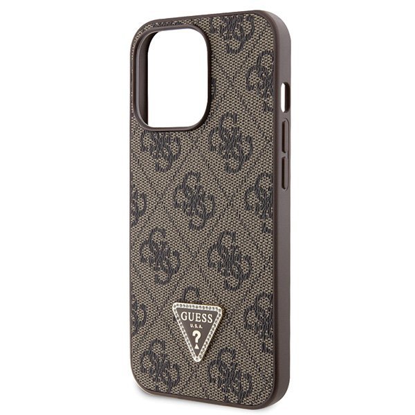 Guess GUHCP13LP4TDSCPW iPhone 13 Pro / 13 6.1&quot; brązowy/brown hardcase Crossbody 4G Metal Logo
