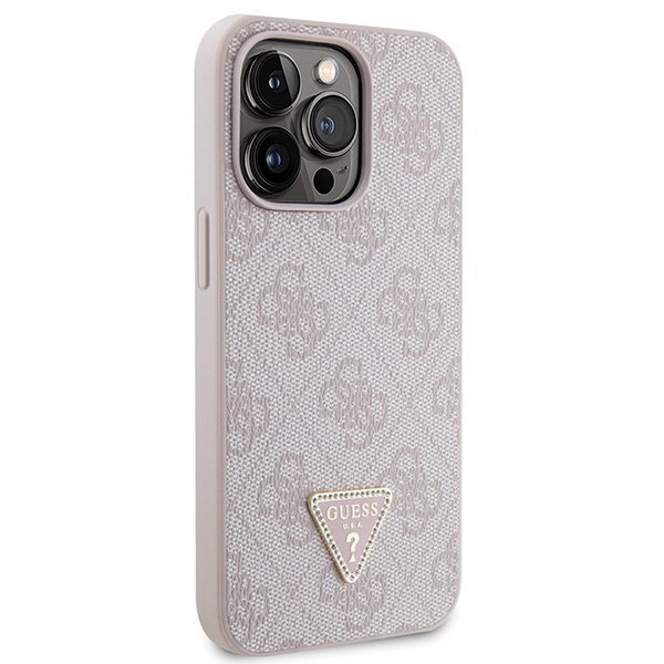 Guess GUHCP13LP4TDSCPP iPhone 13 Pro /13 6.1&quot; różowy/pink hardcase Crossbody 4G Metal Logo