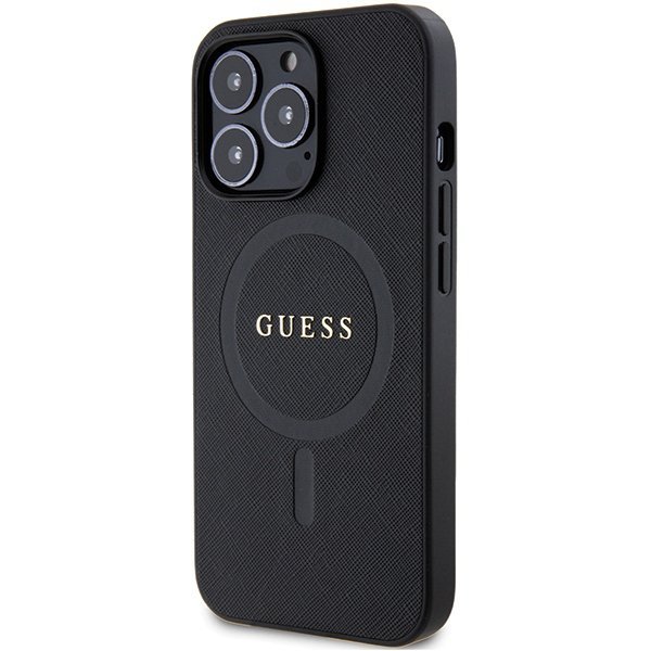 Guess GUHMP13LPSAHMCK iPhone 13 Pro / 13 6.1&quot; czarny/black hardcase Saffiano MagSafe