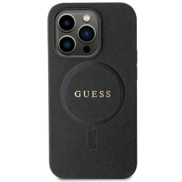 Guess GUHMP13LPSAHMCK iPhone 13 Pro / 13 6.1&quot; czarny/black hardcase Saffiano MagSafe