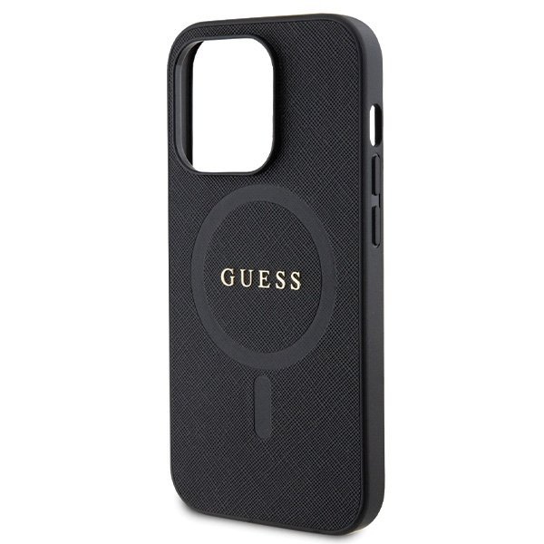 Guess GUHMP14LPSAHMCK iPhone 14 Pro 6.1&quot; czarny/black hardcase Saffiano MagSafe