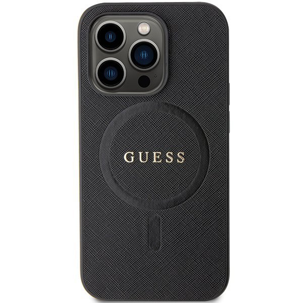 Guess GUHMP14XPSAHMCK iPhone 14 Pro Max 6.7&quot; czarny/black hardcase Saffiano MagSafe