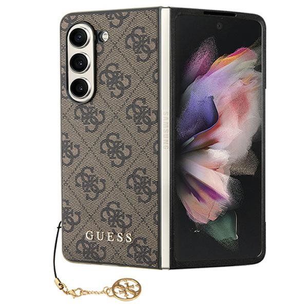 Guess GUHCZFD5GF4GBR F946 Z Fold5brązowy/brown hardcase 4G Charms Collection