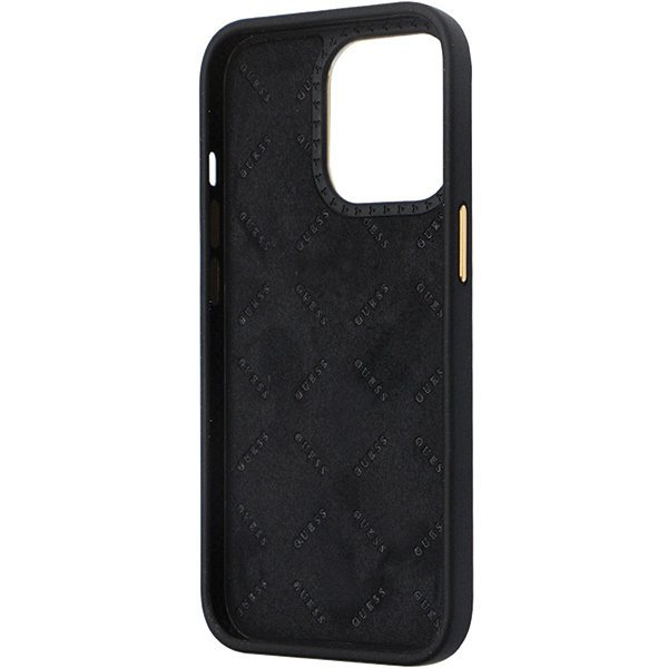 Guess GUHCP13XM4DGPK iPhone 13 Pro Max 6.7&quot; czarny/black hardcase Silicone Logo Strass 4G