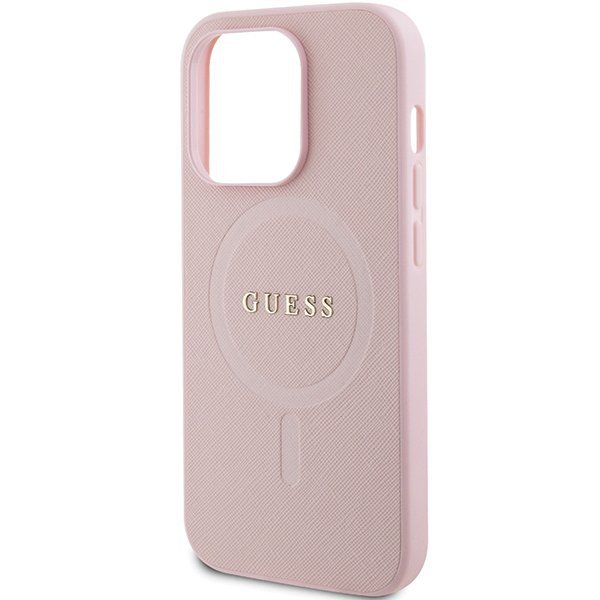 Guess GUHMP13XPSAHMCP iPhone 13 Pro Max 6,7&quot; różowy/pink hardcase Saffiano MagSafe