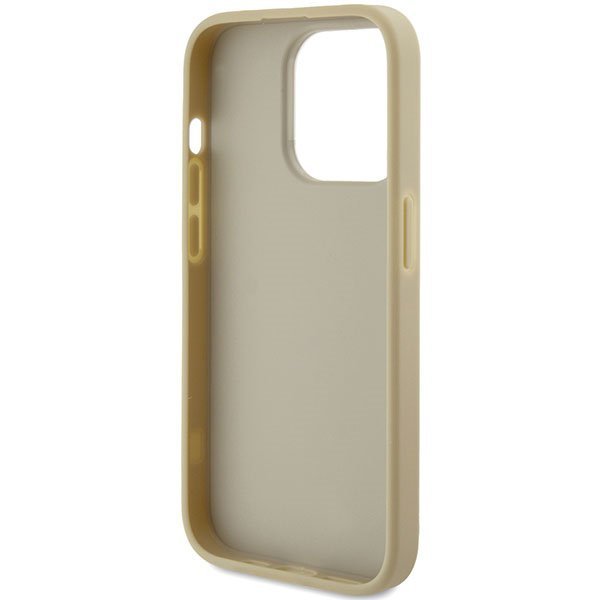 Guess GUHCP15LHG4SGD iPhone 15 Pro 6.1&quot; złoty/gold hardcase Glitter Script Big 4G
