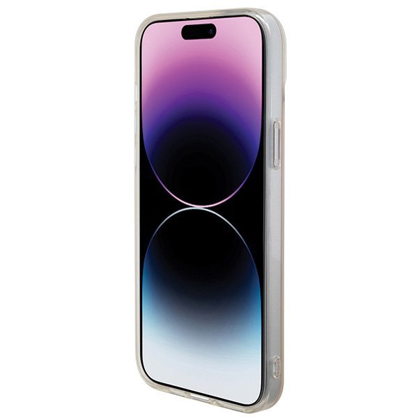 Guess GUHMP15LHITSP iPhone 15 Pro 6.1&quot; różowy/pink hardcase IML Iridescent MagSafe