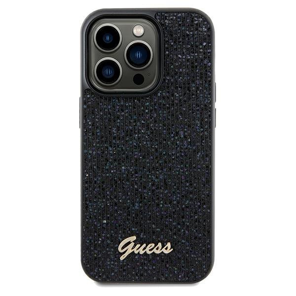Guess GUHCP13LPMSDGSK iPhone 13 Pro / 13 6.1&quot; czarny/black hardcase Disco Metal Script