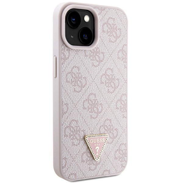 Guess GUHCP15SP4TDSCPP iPhone 15 / 14 / 13 6.1&quot; różowy/pink hardcase Crossbody 4G Metal Logo