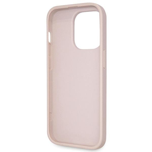Guess GUHCP15LP4TDSCPP iPhone 15 Pro 6.1&quot; różowy/pink hardcase Crossbody 4G Metal Logo