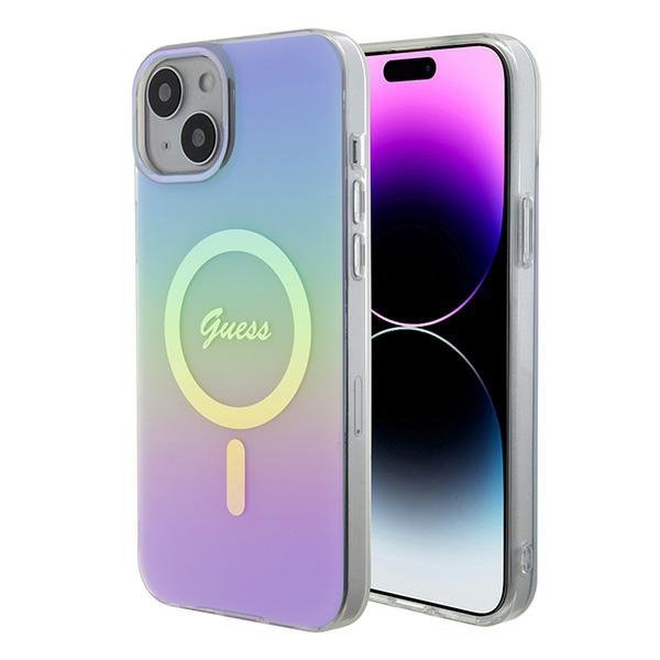 Guess GUHMP15MHITSU iPhone 15 Plus / 14 Plus 6.7&quot; fioletowy/purple hardcase IML Iridescent MagSafe