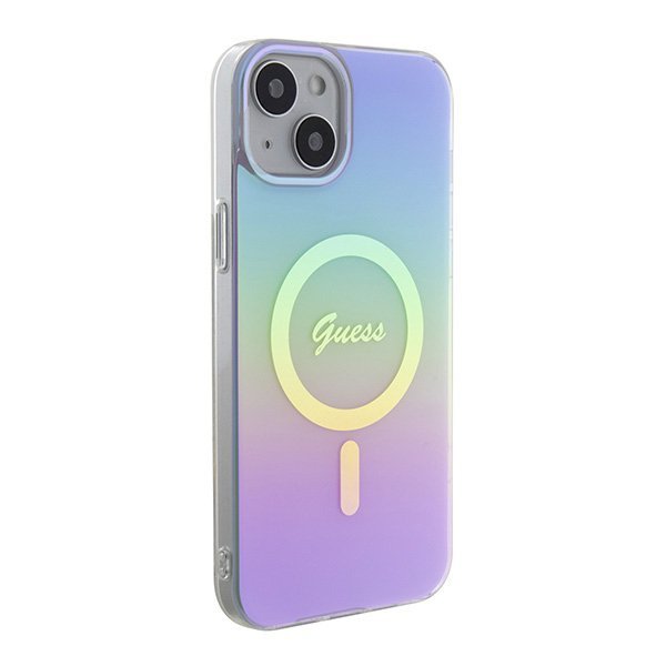 Guess GUHMP15MHITSU iPhone 15 Plus / 14 Plus 6.7&quot; fioletowy/purple hardcase IML Iridescent MagSafe