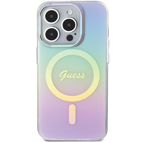 Guess GUHMP15LHITSU iPhone 15 Pro 6.1&quot; fioletowy/purple hardcase IML Iridescent MagSafe
