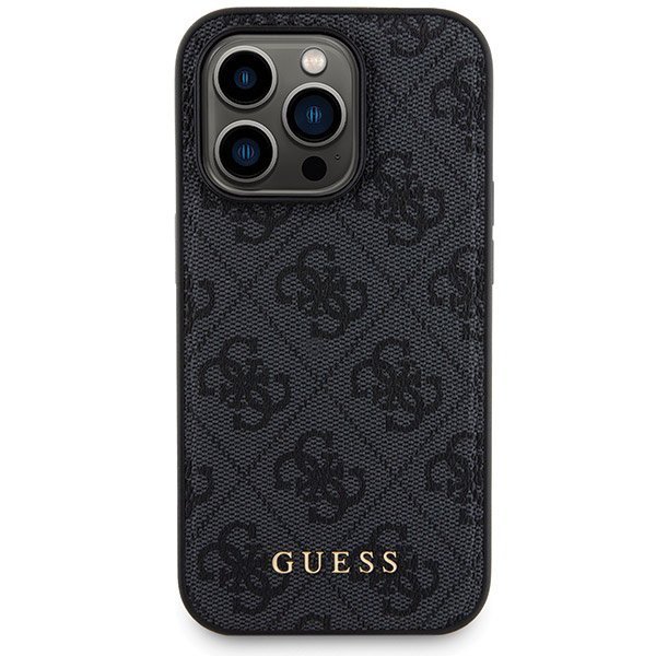 Zestaw Guess GUBPM5P14X4GEMGK iPhone14 Pro Max 6.7&quot; hardcase + Powerbank 5000mAh MagSafe czarny/black 4G Metal Logo