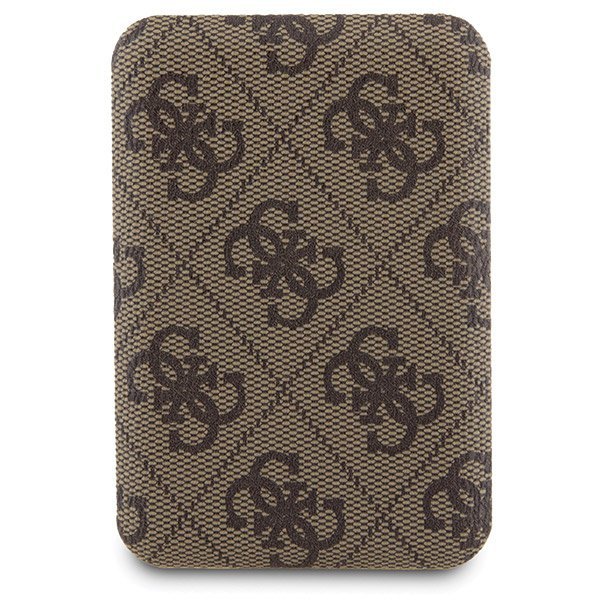 Zestaw Guess GUBPM5P15X4GEMGW iPhone15 Pro Max 6.7&quot; hardcase + Powerbank 5000mAh MagSafe brązowy/brown 4G Metal Logo