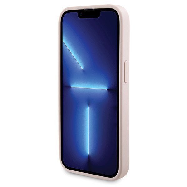 Zestaw Guess GUBPM5P14L4GEMGP iPhone14 Pro 6.1&quot; hardcase + Powerbank 5000mAh MagSafe różowy/pink 4G Metal Logo