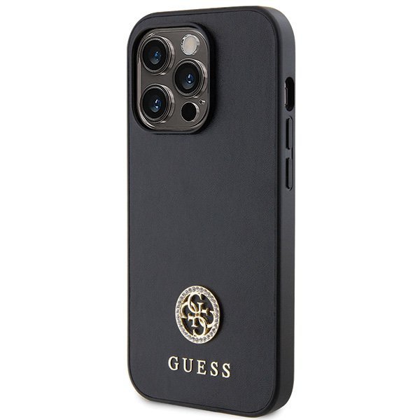 Guess GUHCP15XPS4DGPK iPhone 15 Pro Max 6.7&quot; czarny/black hardcase Strass Metal Logo