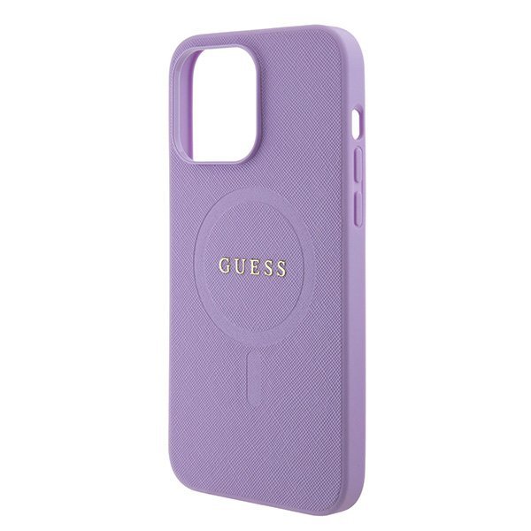 Guess GUHMP15XPSAHMCU iPhone 15 Pro Max 6.7&quot; fioletowy/purple hardcase Saffiano MagSafe