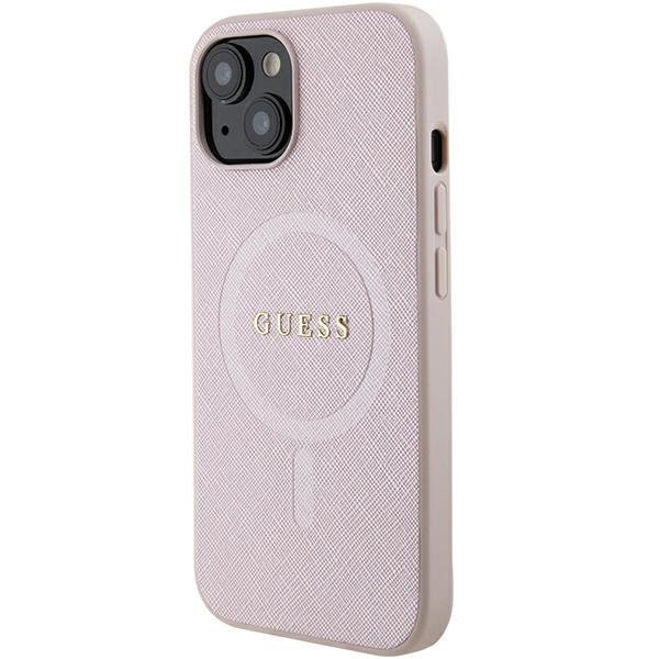 Guess GUHMP15MPSAHMCP iPhone 15 Plus / 14 Plus 6.7&quot; różowy/pink hardcase Saffiano MagSafe