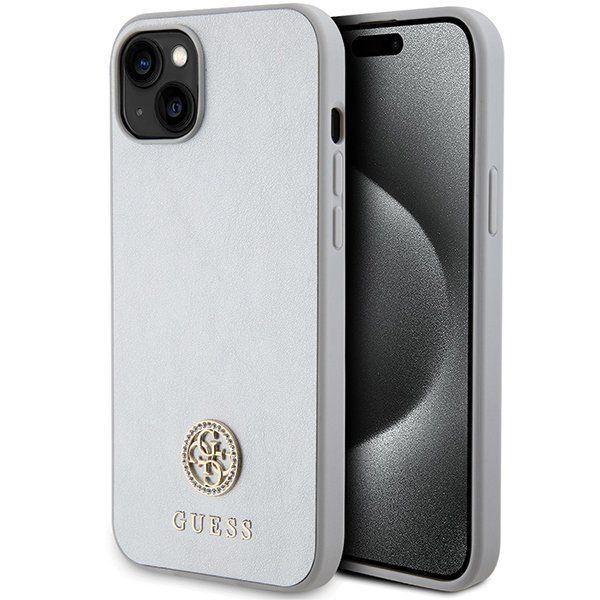 Guess GUHCP15MPS4DGPS iPhone 15 Plus / 14 Plus 6.7&quot; srebrny/silver hardcase Strass Metal Logo