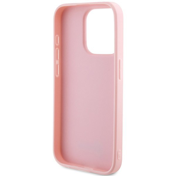 Guess GUHCP15XPSAIRSP iPhone 15 Pro Max 6.7&quot; różowy/pink hardcase Saffiano Iridescent Script