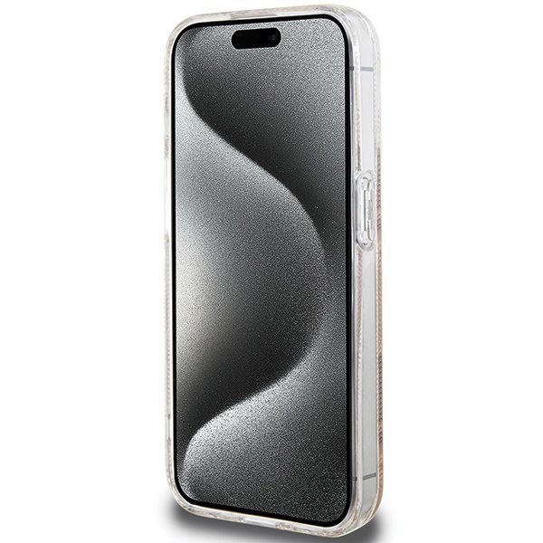 Guess GUHMP15XHGCUSTGW iPhone 15 Pro Max 6.7&quot; brązowy/brown hardcase IML GCube MagSafe