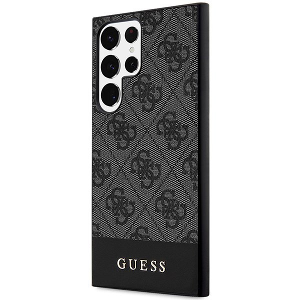 Guess GUHCS24LG4GLGR S24 Ultra S928czarny/black hardcase 4G Stripe Collection
