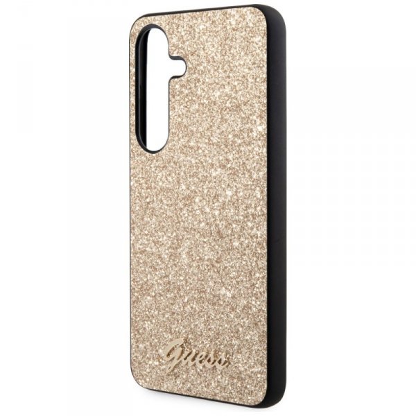 Guess GUHCS24SHGGSHD S24 S921złoty/gold hardcase Glitter Script