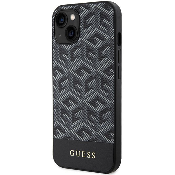 Guess GUHMP15SHGCFSEK iPhone 15 / 14 / 13 6.1&quot; czarny/black hardcase GCube Stripes MagSafe