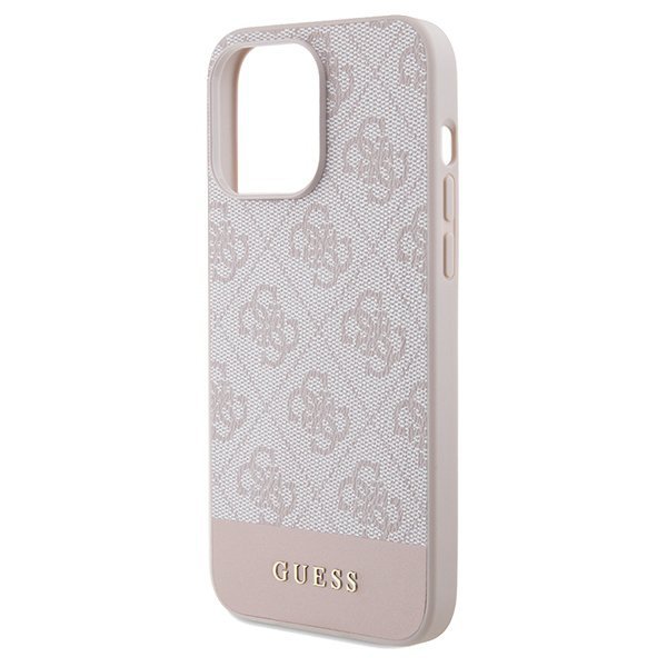 Guess GUHCP14LG4GLPI iPhone 14 Pro 6,1&quot; różowy/pink hard case 4G Stripe Collection