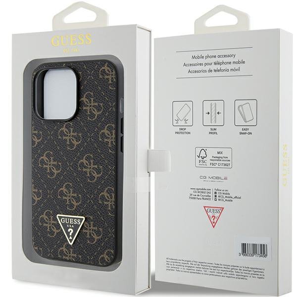 Guess GUHCP14XPG4GPK iPhone 14 Pro Max6.7&quot; czarny/black hardcase 4G Triangle Metal Logo