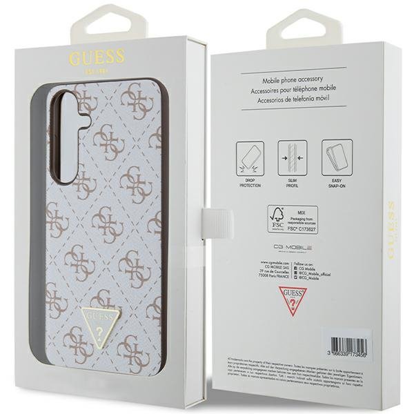 Guess GUHCS24MPG4GPH S24+ S926biały/white hardcase 4G Triangle